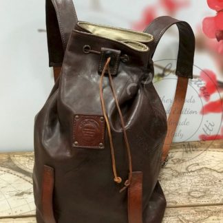 Zaino Backpack in pelle e cuoio fatto a mano di O.M. Collection by Andrea Masotti