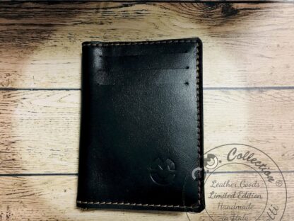 Porta carte di credito con fermasoldi Credit card holder with money clip in pelle di struzzo fatto a mano di OM Collection by Andrea Masotti cod.PCCLPCC27S$